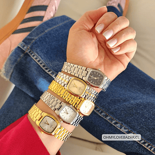 Reloj Mini Clásico Mujer Acero Plateado LTP-1169D-1A