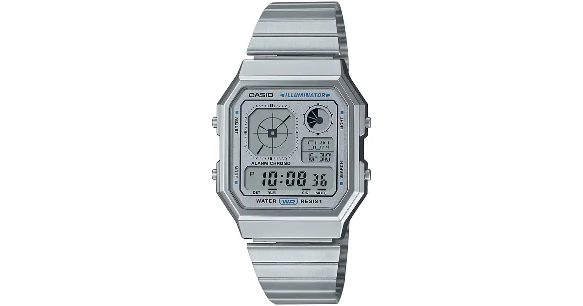 Reloj Casio Vintage Nueva Versión Twin-Graph A130WE-7A