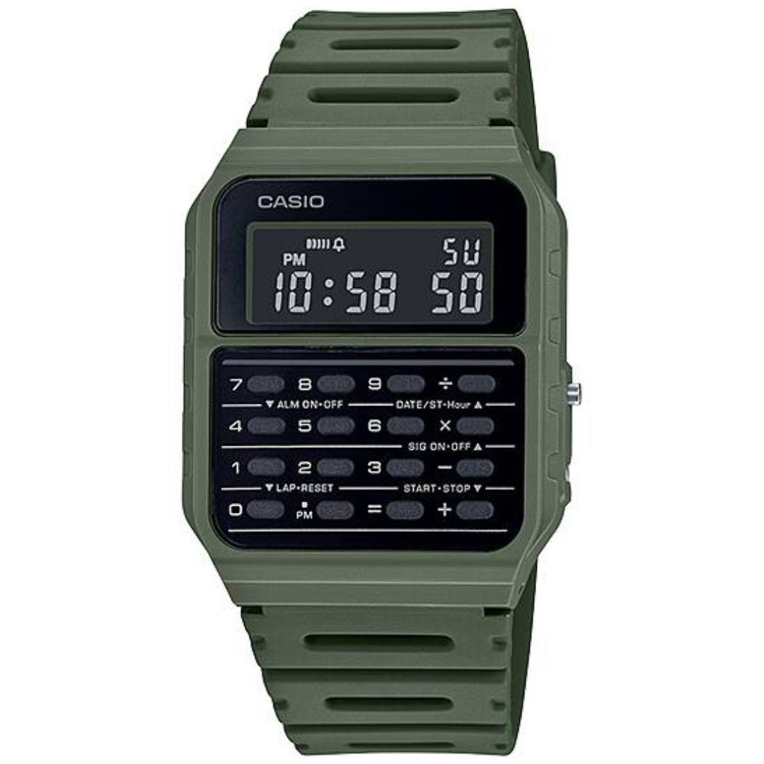 Reloj Calculadora Casio Vintage CA-53WF-3BDF Digital Resina Verde Unisex CA-53WF-3BDF VINTAGE