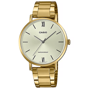 Reloj Casio Análogo Minimalista Dorado LTP-VT01G-9B