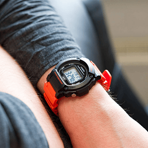 Reloj Casio Vintage Digital Negro Naranjo W-219H-4A