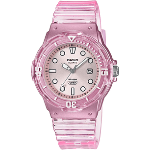 Reloj Casio Correa Transparente Sumergible LRW-200HS-4EV