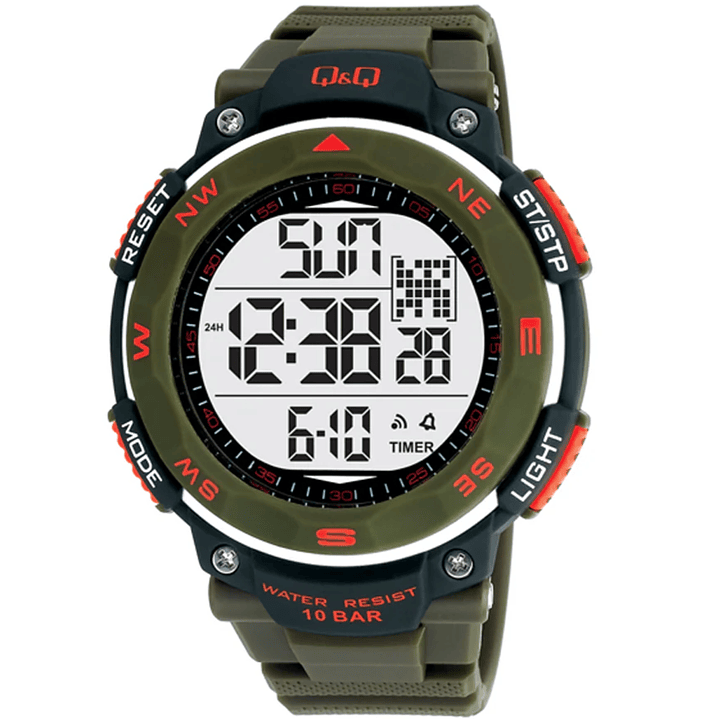 Reloj Q&Q Hombre Digital Sumergible M124J003Y 1
