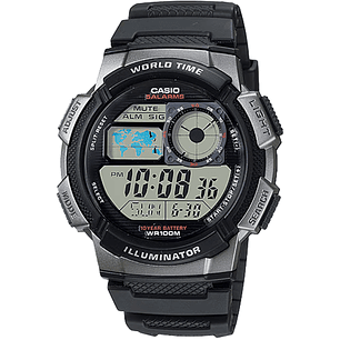 Reloj Casio World Time Vintage Negro AE-1000W-1BV