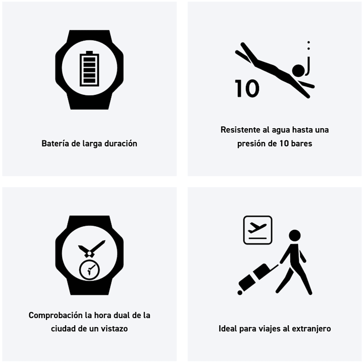   Reloj Casio Digital World Time Illuminator AE-1400WH-9AV 7