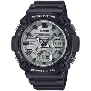  Reloj Casio World Time Análogo y Digital AEQ-120W-7AV