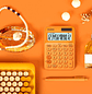  Casio Calculadora Naranja Grande MS-20UC-RG - Miniatura 3