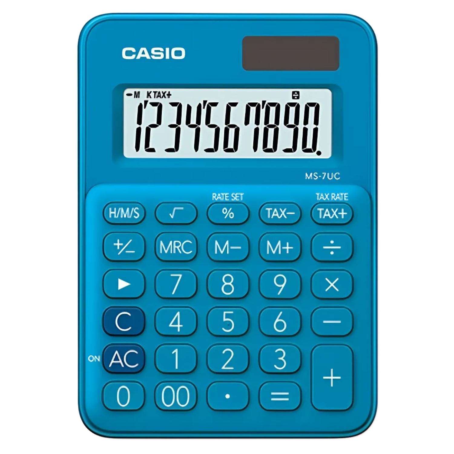 CALCULADORA CASIO MS-7UC-BU AZUL MS-7UC-BU 10 DIGITOS AZUL