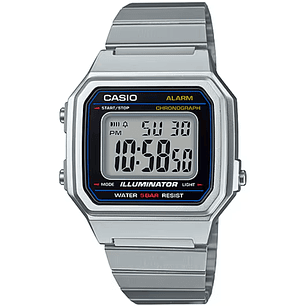 Reloj Casio Vintage Grande Plateado B-650WD-1A 