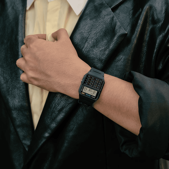 Reloj Casio Vintage Calculadora Resina Negro CA–53W-1 2
