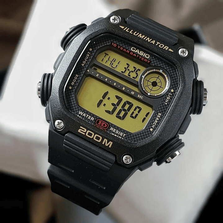 Reloj Casio World Time Illuminator WR200 DW-291H-9A 3