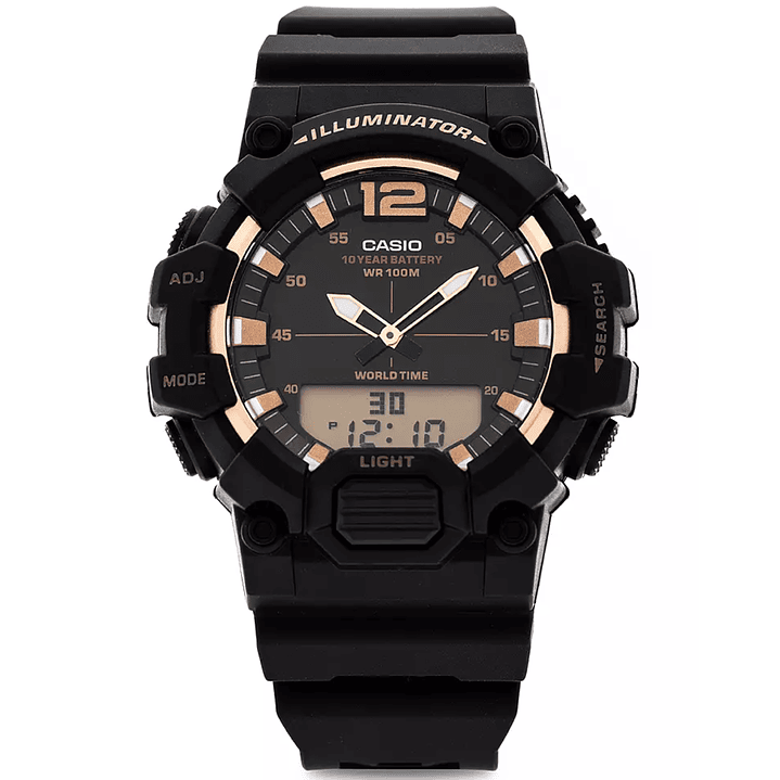 Reloj Casio World Time Análogo y Digital HDC-700-9AV 3