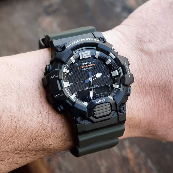 Reloj Casio World Time Análogo y Digital HDC-700-3AV 3