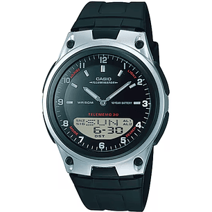 Reloj Casio Vintage Análogo y Digital Telememo AW-80-1AV