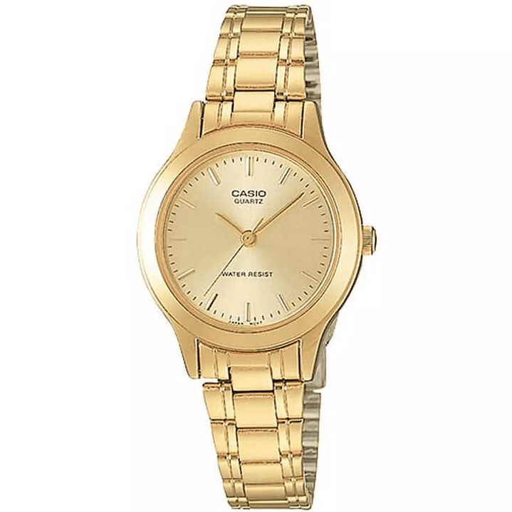 Reloj Casio Mini Mujer Análogo Dorado LTP-1128N-9A 2
