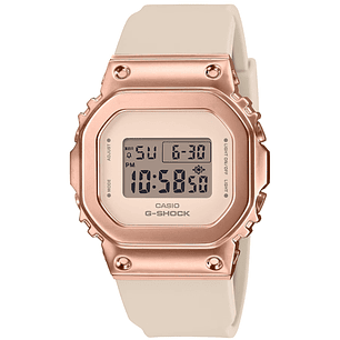 G-SHOCK Mujer Beige Rosé GM-S5600PG-4DR, incluye caja original metálica
