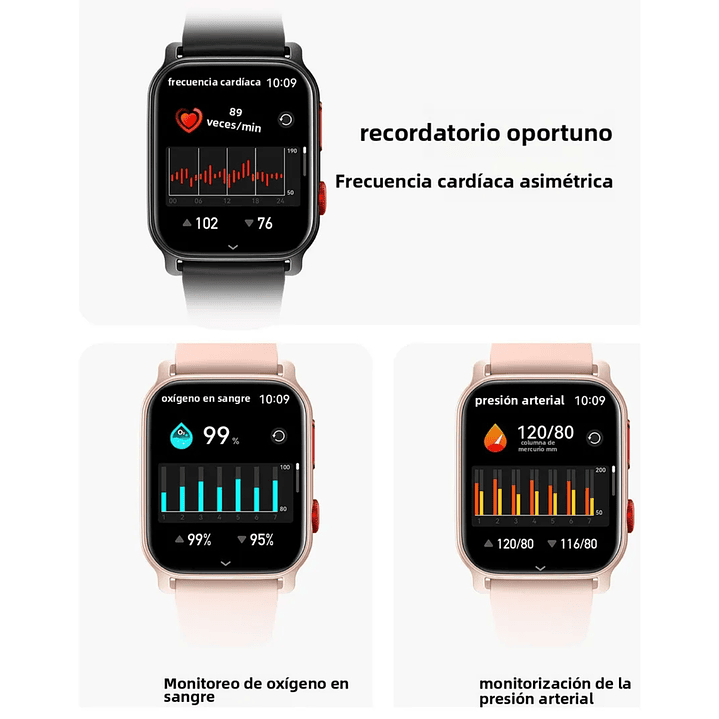 SmartWatch XBITS X-HT23-N para Android o iOS Negro 9