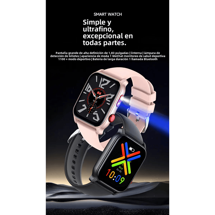 SmartWatch XBITS X-HT23-N para Android o iOS Negro 12