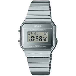 Reloj Casio Vintage Metálico Plateado A700WEV-7A