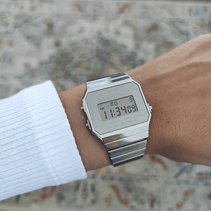 Reloj Casio Vintage Metálico Plateado A700WEV-7A