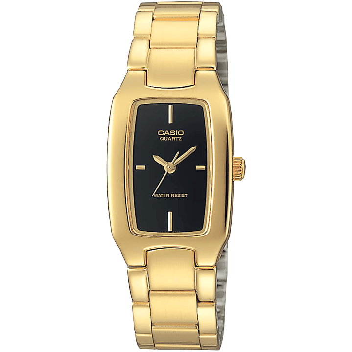 Reloj Casio Vintage Análogo Dorado Negro LTP-1165N-1C 1