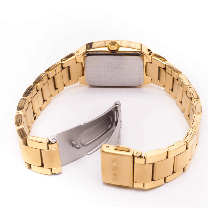 Reloj Casio Vintage Análogo Dorado Negro LTP-1165N-1C 6