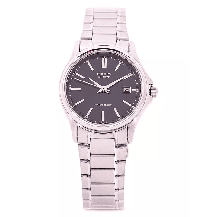 Reloj Casio Vintage Análogo Plateado Negro LTP-1183A-1A 4