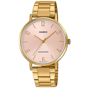 Reloj Casio Vintage Mujer Dorado Rosado LTP-VT01G-4B 