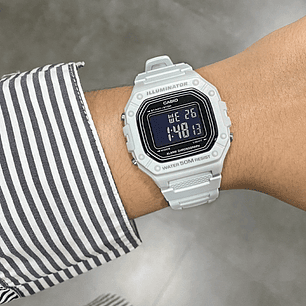 Reloj Casio Sport Gris Verdoso Pantalla Negativa W-218H-8B