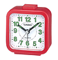 Reloj de Mesa Despertador Análogo Rojo TQ-141-4 - Miniatura 1