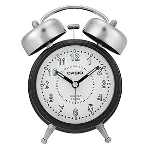 Reloj Casio Vintage Despertador Campanillas Negro Blanco TQ-362-1B