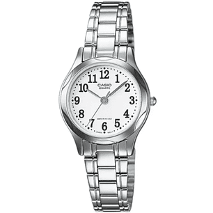 Reloj Mini Casio Vintage Mujer Plateado LTP-1275D-7B