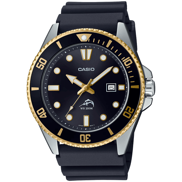 Reloj Casio Submariner Marlin Duro Buceo Correa Resina MDV106G-1AV 1