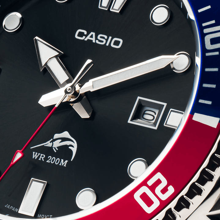 Reloj Casio Submariner Marlin Pepsi Buceo MDV-106DD-1A2 3