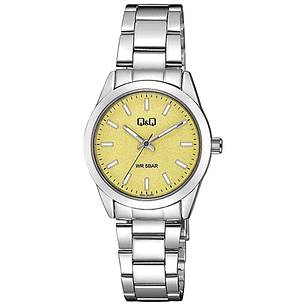 Reloj Q&Q Análogo Plateado Amarillo Q82A-004PY