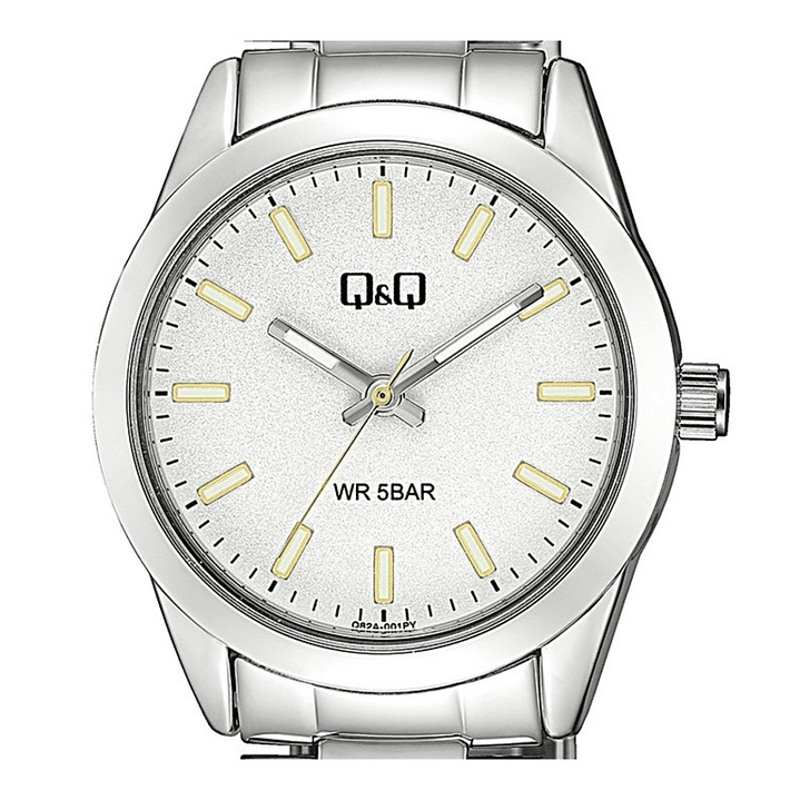 Reloj Q&Q Análogo Plateado Blanco Q82A-001PY 2