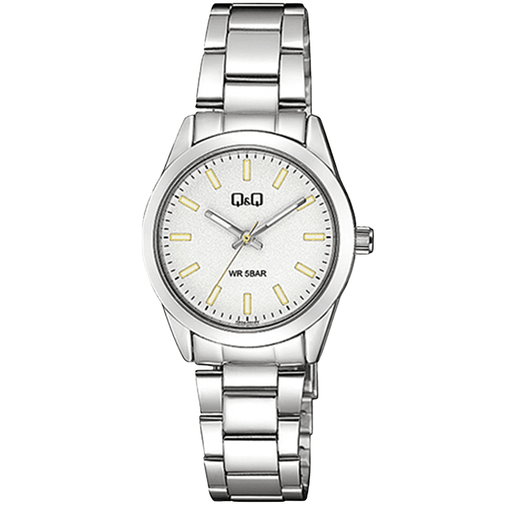 Reloj Q&Q Análogo Plateado Blanco Q82A-001PY 1