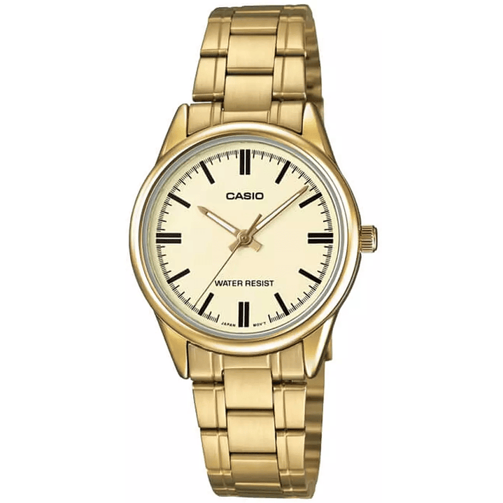 Reloj Casio Clásico Mujer Acero Dorado LTP-V005G-9A 1