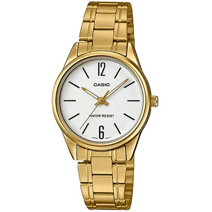 Reloj Casio Clásico Mujer Acero Dorado LTP-V005G-7B 1