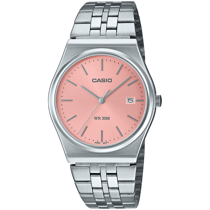 Reloj Casio Unisex 35mm Rosado Barbie MTP-B145D-4AV 1