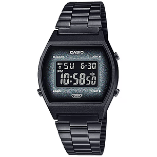 Reloj Casio Vintage Mujer Metálico Negro Glitter B-640WBG-1