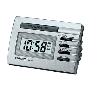 Reloj Casio Despertador Digital Plateado DQ-541D-8