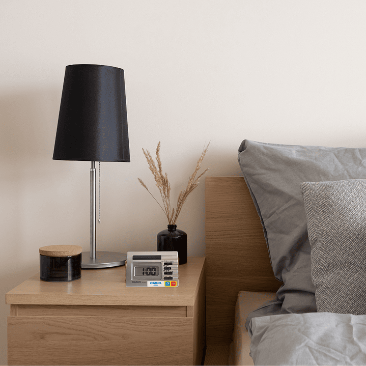 Reloj Casio Despertador Digital Plateado DQ-541D-8 4