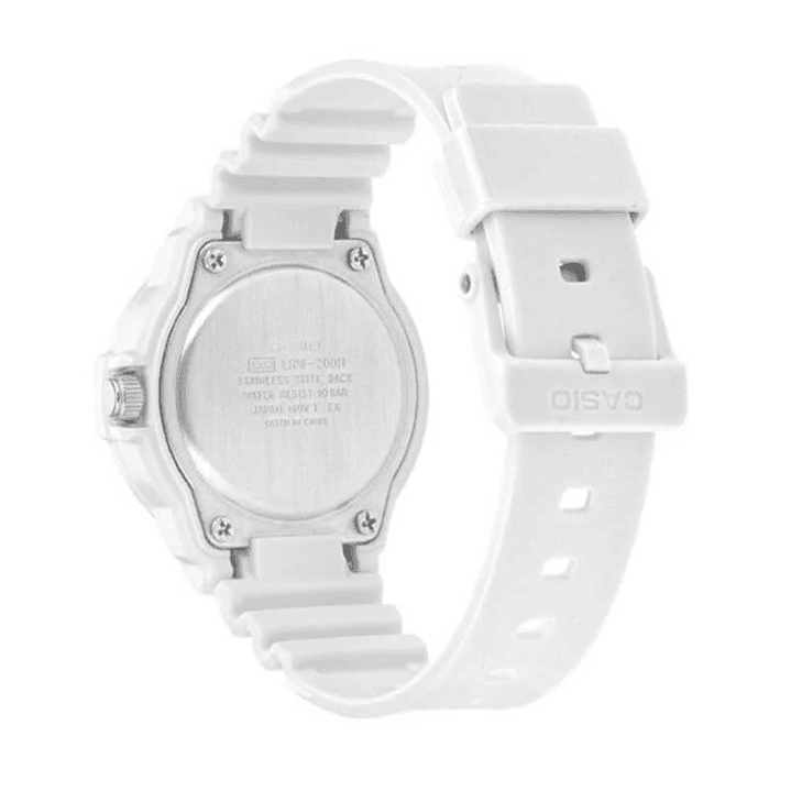 Reloj Casio Mujer Resina Blanco Verde LRW-200H-3C 4