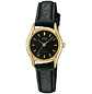 Reloj Casio Mini Vintage Dorado Cuero Negro LTP-1094Q-1A - Miniatura 1