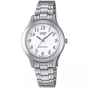 Reloj Casio Mini Mujer Análogo Plateado LTP-1128A-7B