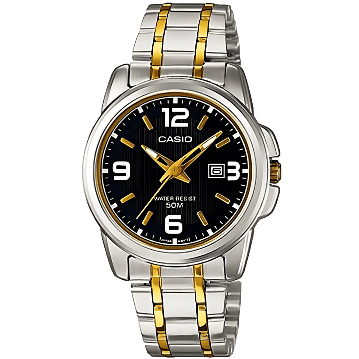 Reloj Casio Análogo Mujer Plateado Dorado LTP-1314SG-1A 2