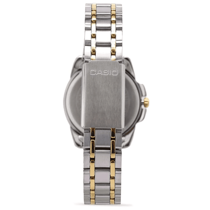 Reloj Casio Análogo Mujer Plateado Dorado LTP-1314SG-1A 5