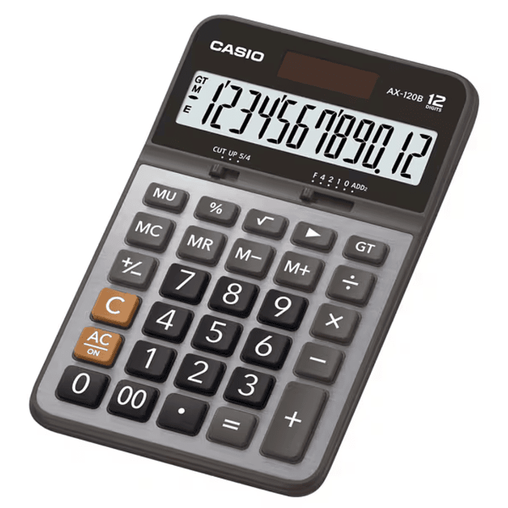 Casio Calculadora de Escritorio 12 Dígitos AX-120B 3