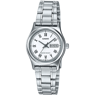 Reloj Casio Mini Vintage Análogo Plateado LTP-V006D-7B